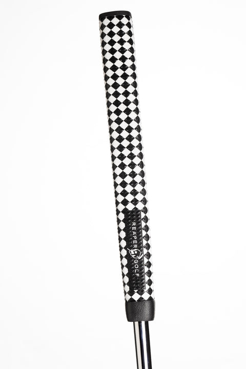 The Scythe - Harlequin Grip, Chrome Shaft & Brass Head