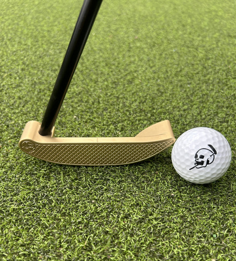 The Scythe - Harlequin Grip, Black Shaft & Brass Head