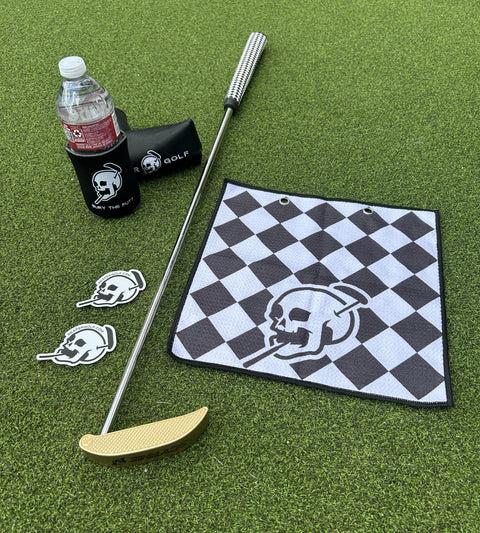 The Scythe - Harlequin Grip, Chrome Shaft & Brass Head